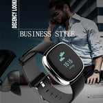 Classic Smart Watch Blood Pressure Heart Rate Monitor Smart Bracelet with Pedometer Sleep Fitness Tracker for Android IOS Smartphone - RAPBLUE