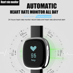 Classic Smart Watch Blood Pressure Heart Rate Monitor Smart Bracelet with Pedometer Sleep Fitness Tracker for Android IOS Smartphone - RAPBLUE