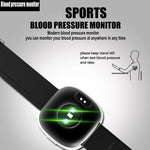 Classic Smart Watch Blood Pressure Heart Rate Monitor Smart Bracelet with Pedometer Sleep Fitness Tracker for Android IOS Smartphone - RAPBLUE