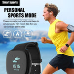 Classic Smart Watch Blood Pressure Heart Rate Monitor Smart Bracelet with Pedometer Sleep Fitness Tracker for Android IOS Smartphone - RAPBLUE