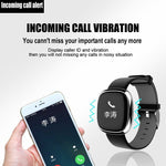 Classic Smart Watch Blood Pressure Heart Rate Monitor Smart Bracelet with Pedometer Sleep Fitness Tracker for Android IOS Smartphone - RAPBLUE