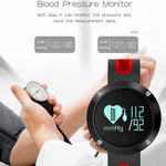 New Bluetooth Heart Rate Smart Wristband with Blood Pressure Monitor Fitness Tracker - RAPBLUE