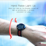 New Bluetooth Heart Rate Smart Wristband with Blood Pressure Monitor Fitness Tracker - RAPBLUE