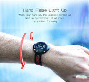 New Bluetooth Heart Rate Smart Wristband with Blood Pressure Monitor Fitness Tracker - RAPBLUE