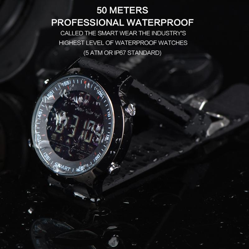 New IP67 Waterproof Smartwatch Support Call and SMS Alert & Sports Activities Tracker Wristwatch for IOS Android Phones - RAPBLUE