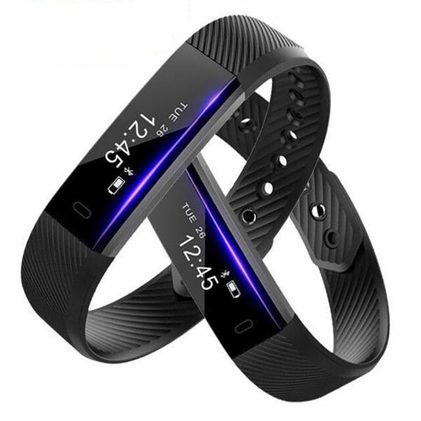 New Smart Bracelet Band with Sleep Activity Fitness Tracker Alarm Clock Vibration Pedometer Indicator for Iphone Android Smartband - RAPBLUE