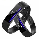 New Smart Bracelet Band with Sleep Activity Fitness Tracker Alarm Clock Vibration Pedometer Indicator for Iphone Android Smartband - RAPBLUE