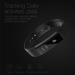 New Smart Bracelet Band with Sleep Activity Fitness Tracker Alarm Clock Vibration Pedometer Indicator for Iphone Android Smartband - RAPBLUE