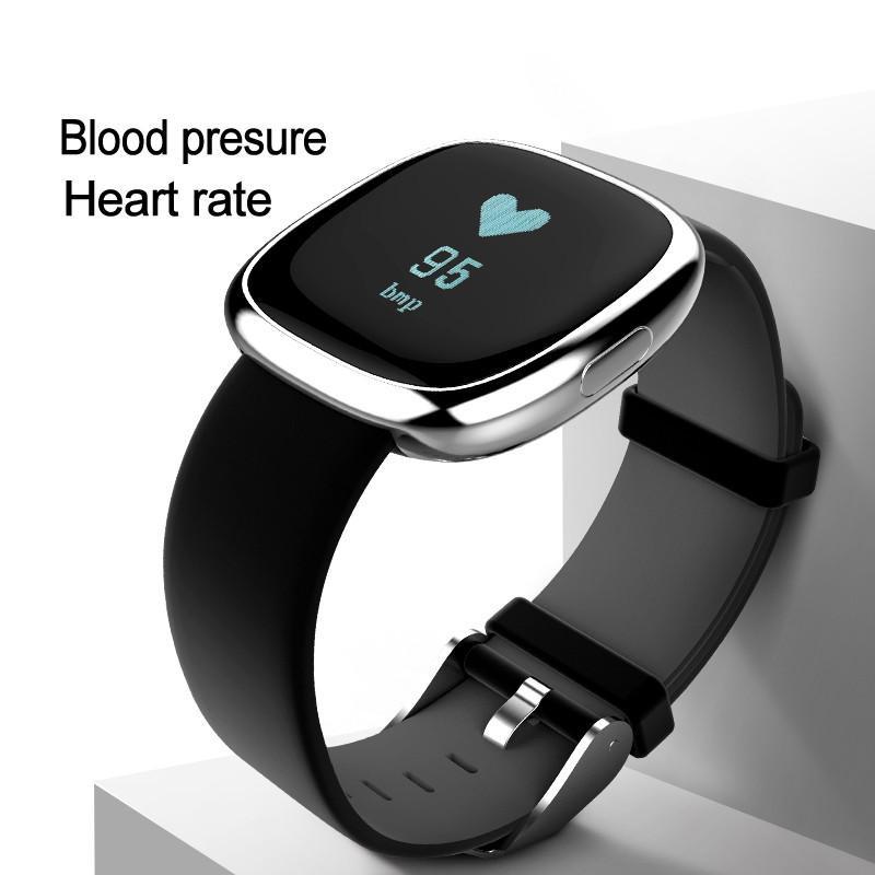 Classic Smart Watch Blood Pressure Heart Rate Monitor Smart Bracelet with Pedometer Sleep Fitness Tracker for Android IOS Smartphone - RAPBLUE