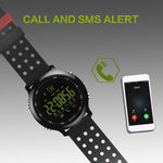 New Smart Sports Bluetooth Water-Resistant Watch with Call Notification Remote Control Alarm Clock - RAPBLUE