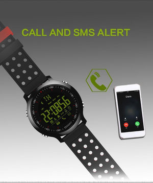 New Smart Sports Bluetooth Water-Resistant Watch with Call Notification Remote Control Alarm Clock - RAPBLUE