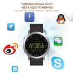New Smart Sports Bluetooth Water-Resistant Watch with Call Notification Remote Control Alarm Clock - RAPBLUE