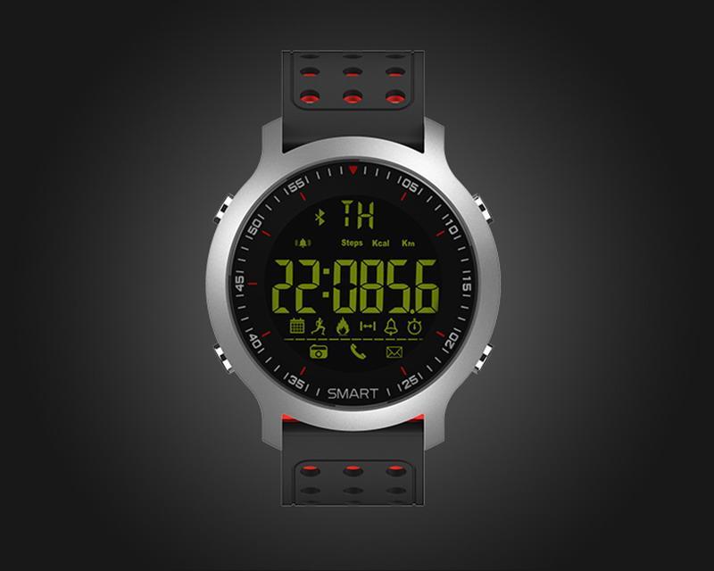 New Smart Sports Bluetooth Water-Resistant Watch with Call Notification Remote Control Alarm Clock - RAPBLUE