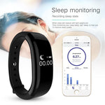 New Time Owner Smart Heart Rate Monitor Fitness Bluetooth Tracker Smart Bracelet Activity Tracker for iOS Android Smart Wristband - RAPBLUE