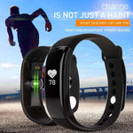 New Time Owner Smart Heart Rate Monitor Fitness Bluetooth Tracker Smart Bracelet Activity Tracker for iOS Android Smart Wristband - RAPBLUE