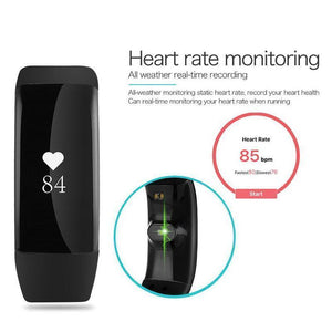New Time Owner Smart Heart Rate Monitor Fitness Bluetooth Tracker Smart Bracelet Activity Tracker for iOS Android Smart Wristband - RAPBLUE