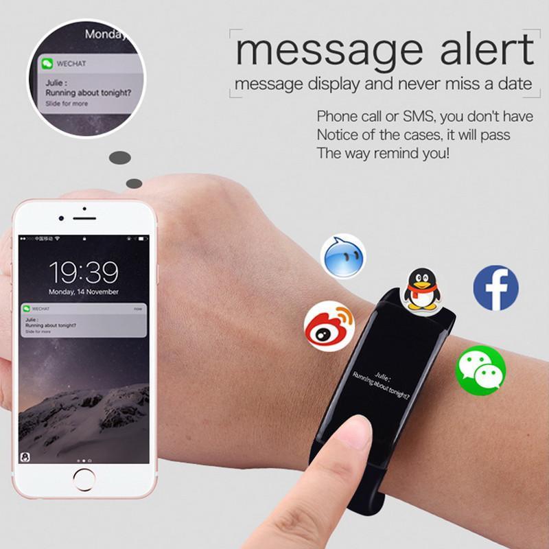 New Time Owner Smart Heart Rate Monitor Fitness Bluetooth Tracker Smart Bracelet Activity Tracker for iOS Android Smart Wristband - RAPBLUE