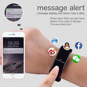 New Time Owner Smart Heart Rate Monitor Fitness Bluetooth Tracker Smart Bracelet Activity Tracker for iOS Android Smart Wristband - RAPBLUE