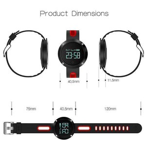 New Bluetooth Heart Rate Smart Wristband with Blood Pressure Monitor Fitness Tracker - RAPBLUE