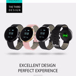 New Blood Pressure Round Bluetooth Fitness Wrist Watch with Sleep Blood Pressure and Heart Rate Tracker - RAPBLUE