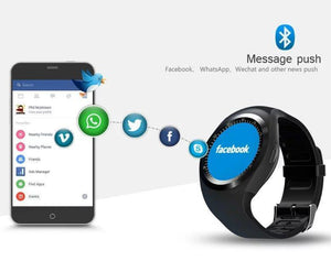 New Runner's Round Bluetooth Wearable Sports Smart Watch for Android Phones - RAPBLUE