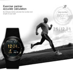 New Runner's Round Bluetooth Wearable Sports Smart Watch for Android Phones - RAPBLUE