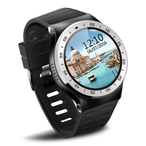 New Quad Core 1.0GHz 8GB ROM Smartwatch Wristwatch Phone Android 5.1 with Heart Rate WiFi Bluetooth - RAPBLUE