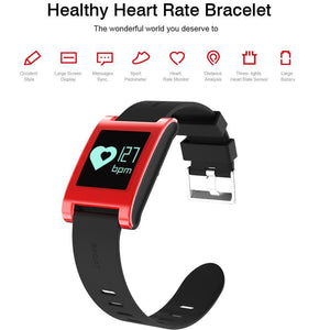 New Smart Watch Waterproof Bluetooth Smart Band Heart Rate Blood Pressure Monitor Pedometer for Android IOS - RAPBLUE