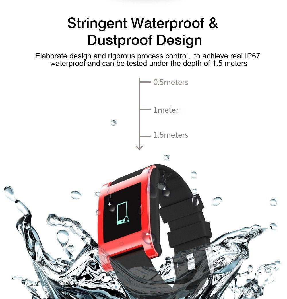 New Smart Watch Waterproof Bluetooth Smart Band Heart Rate Blood Pressure Monitor Pedometer for Android IOS - RAPBLUE