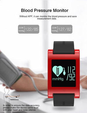 New Smart Watch Waterproof Bluetooth Smart Band Heart Rate Blood Pressure Monitor Pedometer for Android IOS - RAPBLUE