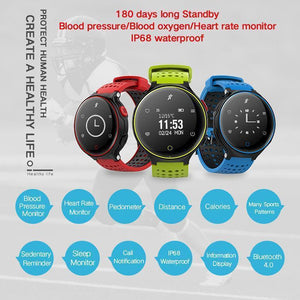 New Smart Sport Bluetooth Band Fitness Bracelet Heart Rate Monitor Passometer - RAPBLUE