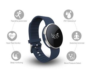 New Smart Watch Bracelet Waterproof Blood Pressure Heart Rate Monitor Fitness Tracker for Android iOS - RAPBLUE