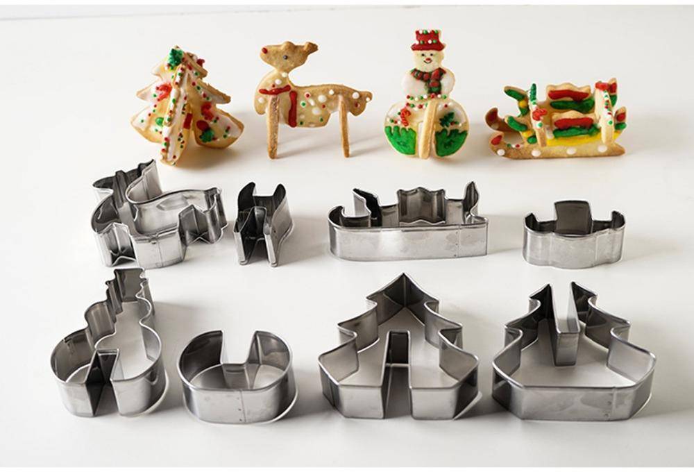 Christmas 3D Stainless Steel Cookie Cutter Set - RAPBLUE