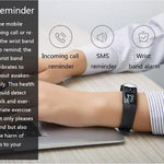 New Heart Rate Blood Pressure Smart Bracelet Activity Tracker for iPhone Android Sleep Pedometer - RAPBLUE