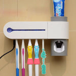 Anti-bacteria UV Light Toothbrush Sterilizer & Automatic Toothpaste Dispenser - RAPBLUE