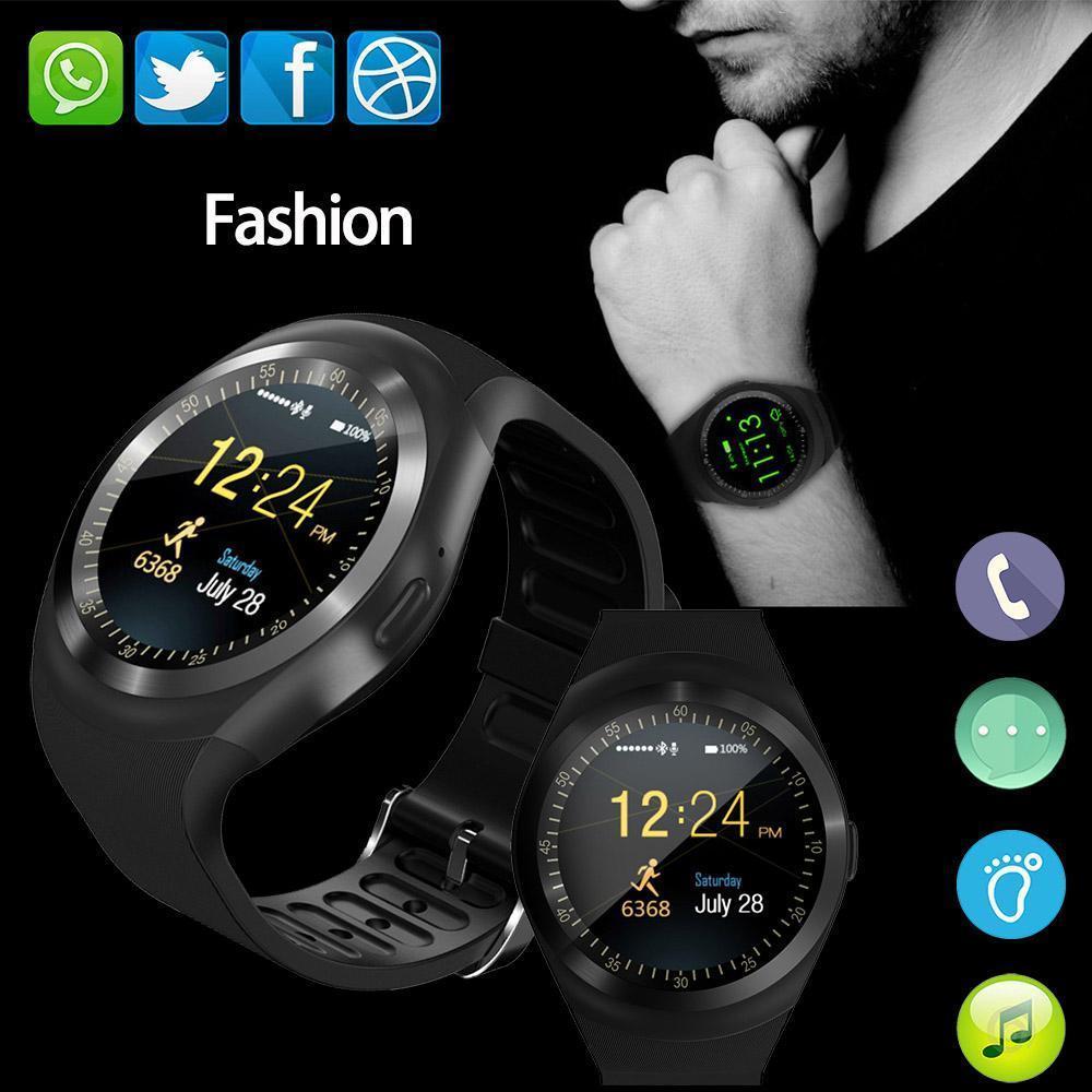 New Simplistic Round Business Smart Watch Support Nano SIM &TF Card with Whatsapp & Facebook for IOS Android - RAPBLUE