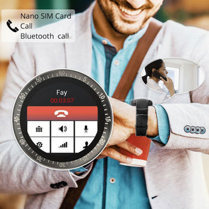 New Simplistic Round Business Smart Watch Support Nano SIM &TF Card with Whatsapp & Facebook for IOS Android - RAPBLUE