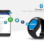 New Simplistic Round Business Smart Watch Support Nano SIM &TF Card with Whatsapp & Facebook for IOS Android - RAPBLUE