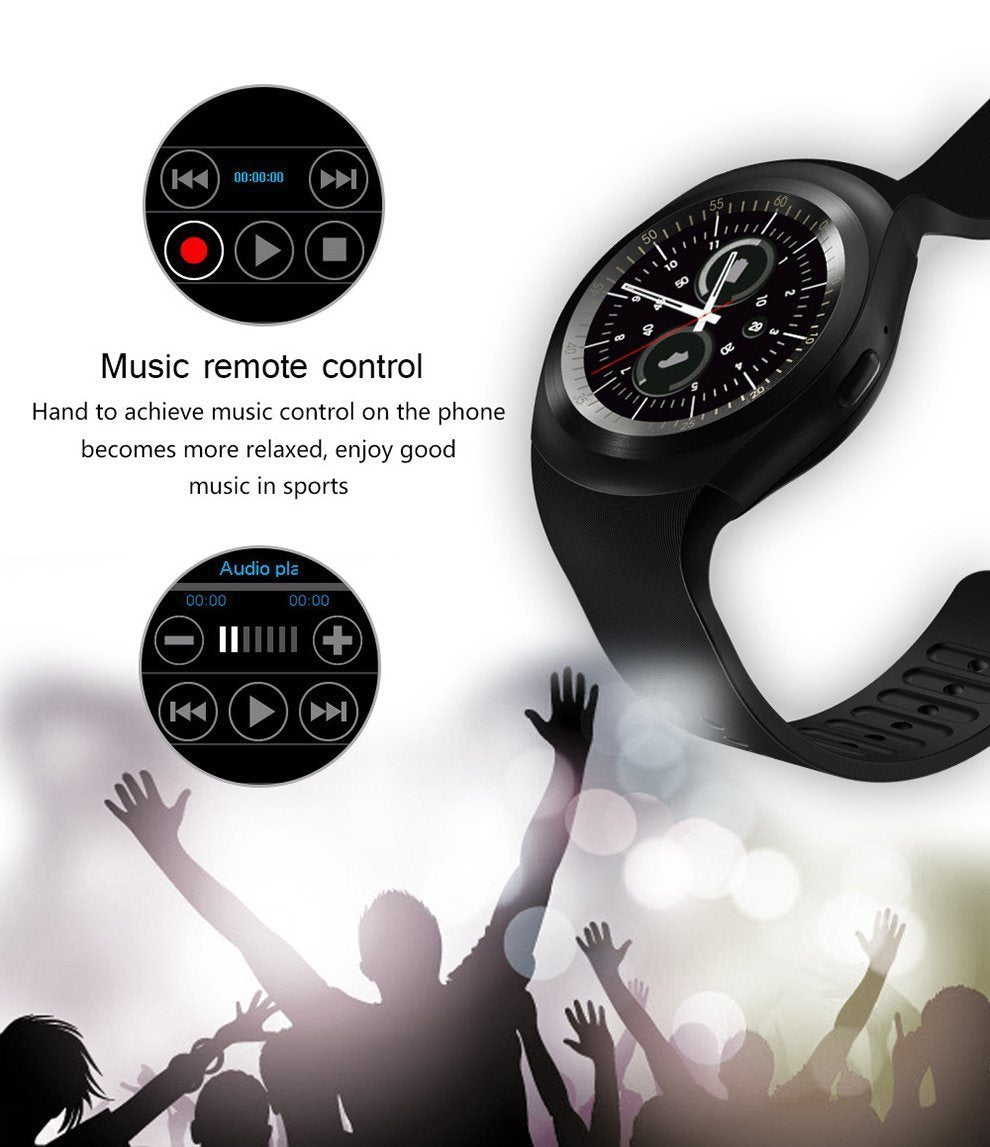 New Simplistic Round Business Smart Watch Support Nano SIM &TF Card with Whatsapp & Facebook for IOS Android - RAPBLUE