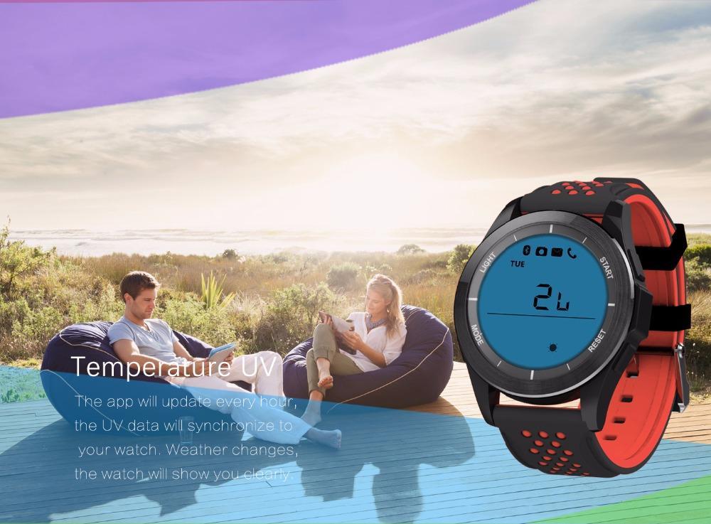 New Outdoor Altitude Meter Smart Watch with Waterproof Pedometer Fitness Tracker Wristwatch for IOS Androids - RAPBLUE