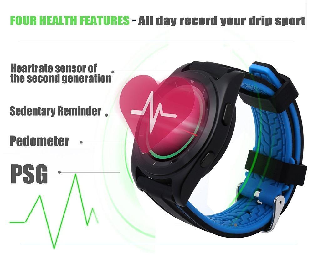 New HD IPS Sport Alloy Smart Watch with Tracker Call Running Heart Rate Monitor for Android IOS - RAPBLUE