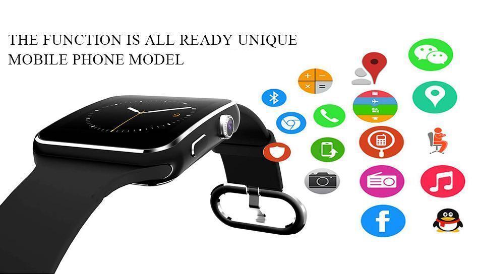 New Stylish Bluetooth Sports Smart Watch with Passometer Camera for Androids - RAPBLUE
