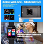 New Intelligent Heart Rate Sensor Wearable Devices Fitness Smartwatch for Android Apple Devices - RAPBLUE