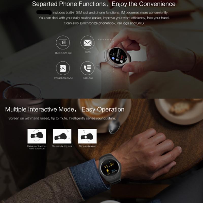 New Leisure Fitness Smartwatch with Social Media T11 Support SIM TF Card Fitness Tracker Smart clock - RAPBLUE