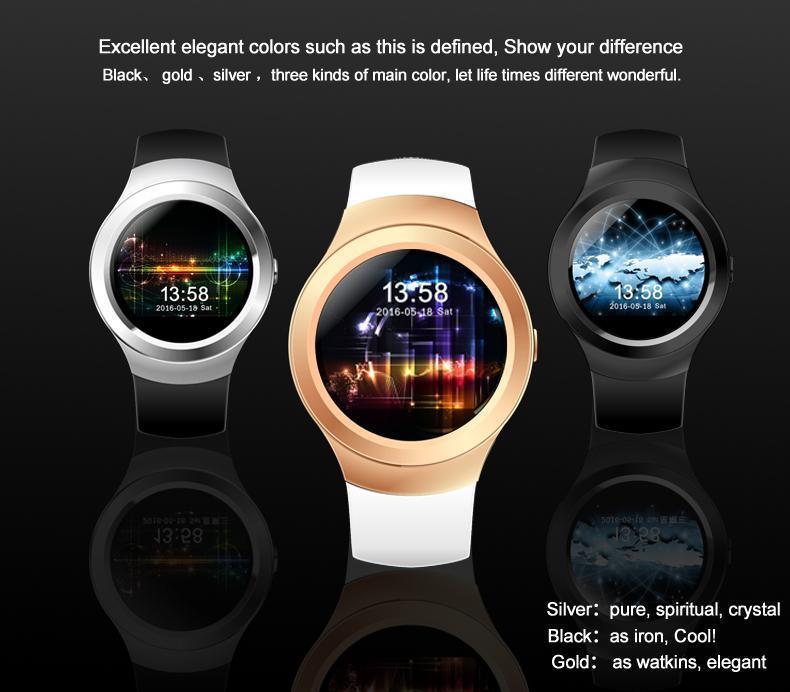 New IPS Round Screen Bluetooth Anti-Lost Android Sport Smart Watch Clock Support SIM Card TF card - RAPBLUE