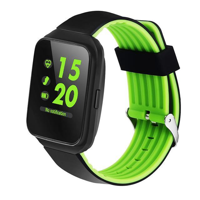 Bluetooth Sports Smartwatch Heart Rate Blood Pressure Monitor Smart Band for Android IOS - RAPBLUE