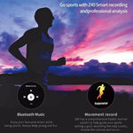 Bluetooth Sports Smartwatch Heart Rate Blood Pressure Monitor Smart Band for Android IOS - RAPBLUE