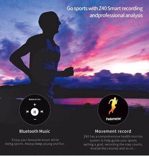 Bluetooth Sports Smartwatch Heart Rate Blood Pressure Monitor Smart Band for Android IOS - RAPBLUE