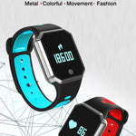 New Stylish Smart Wristband Heart Rate Monitor Fitness Tracker Waterproof Smart Watch - RAPBLUE