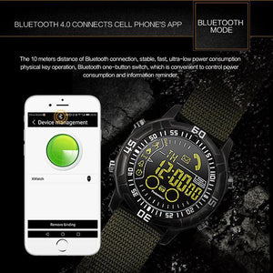 New Bluetooth Smart Watch Waterproof Men's Wristwatch with Sport Pedometer Stopwatch Call SMS Reminder for iPhone Android - RAPBLUE